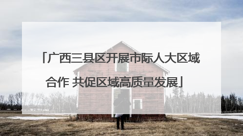 广西三县区开展市际人大区域合作 共促区域高质量发展